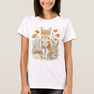 Fox unter den Wildblumen T - Shirt