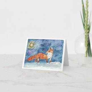 Fox-Urlaubskarte Feiertagskarte