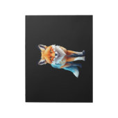 Fox Vector Art mit lebhaften Farben Notizblock (Rotiert)