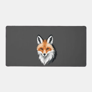 Fox Vector Graphic Art Portrait Animal Spirit Wild Schreibtischunterlage