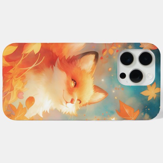 Fox-verzauberter Herbst Case-Mate iPhone Hülle (Rückseite (Horizontal))