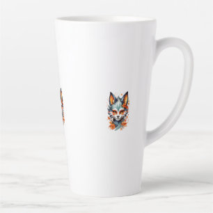 Fox Vibes: Zeitlose Kunst im Herbst Milchtasse