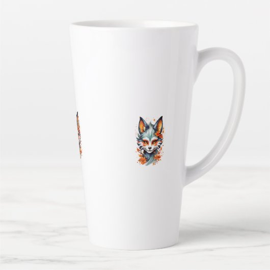 Fox Vibes: Zeitlose Kunst im Herbst Milchtasse (Rechts)