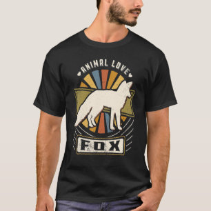 Fox Vintag Classic Retro Animal T-Shirt