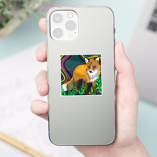 Fox Vinyl Sticker (Telefon)