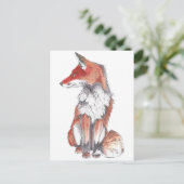 Fox von Inkspot Postkarte (Stehend Vorderseite)