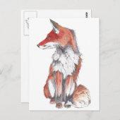 Fox von Inkspot Postkarte (Vorne/Hinten)