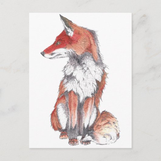 Fox von Inkspot Postkarte (Vorderseite)