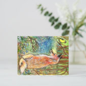 Fox von Ravine Postkarte (Stehend Vorderseite)
