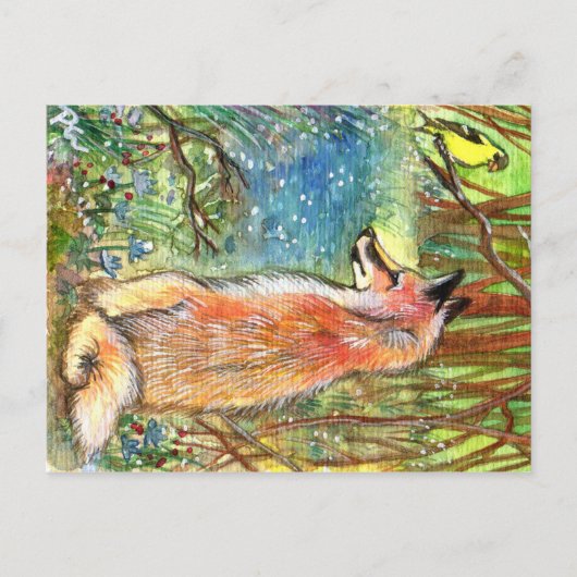 Fox von Ravine Postkarte (Vorderseite)