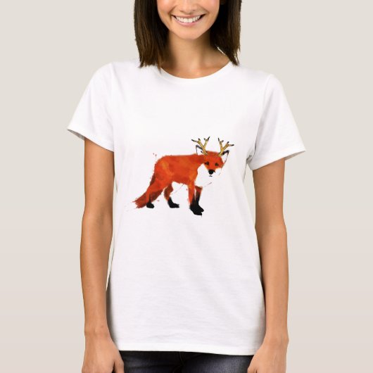Fox-Wasserfarbe T-Shirt (Vorderseite)