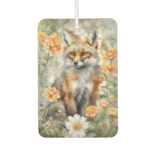 Fox Watercolor Artwork Autolufterfrischer