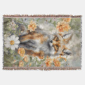 Fox Watercolor Artwork Decke (Vorderseite)