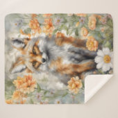 Fox Watercolor Artwork Sherpadecke (Vorderseite (Horizontal))