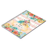 Fox Watercolor Blume Delikatessen im Val Piora Notizblock (Linke Seite)