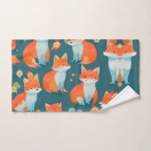 Fox Watercolor Personalisiertes Muster Badhandtuch Set (Handtuch)