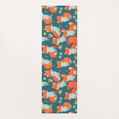 Fox Watercolor Personalisiertes Muster Yogamatte (Rückseite)