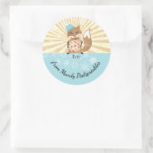 Fox Weihnachtskekse aus der Küche des Essens Runder Aufkleber (Tasche)