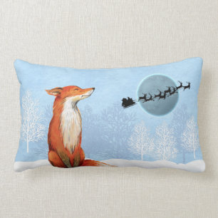 Fox-Weihnachtskissen Lendenkissen