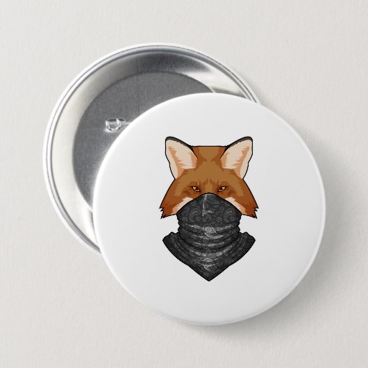 Fox wie Bandit mit KerChief Button (Vorne & Hinten)