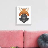 Fox wie Bandit mit KerChief Leinwanddruck (Insitu (Wohnzimmer))