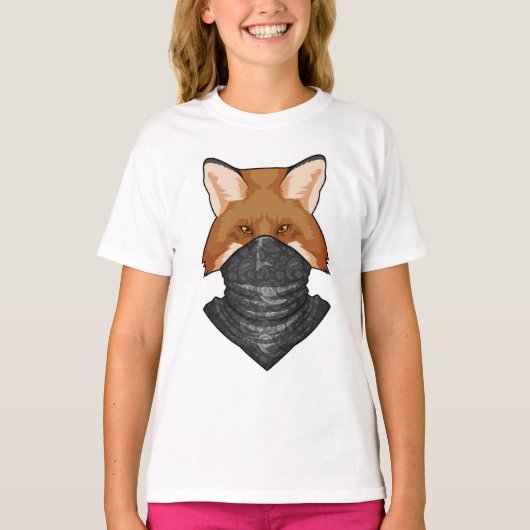 Fox wie Bandit mit KerChief T-Shirt (Vorderseite)