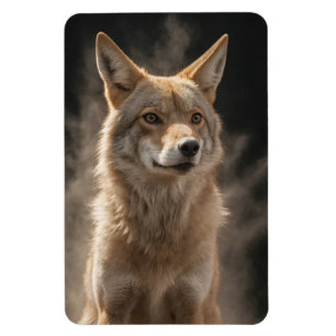 Fox Wild Animal Elegante Dramatisches Kunstmuseum Magnet
