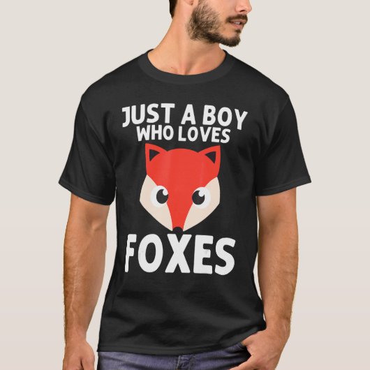 Fox Wild Animal Fox Vixen  Boys Men Wildlife T-Shirt (Vorderseite)