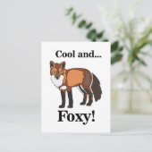 Fox Wild Animal Foxy Postkarte (Stehend Vorderseite)