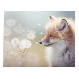 Fox Wild Animal Tranquil Friedliche Natur Notizblock