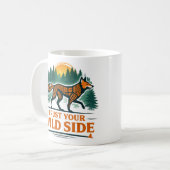 Fox Wilderness Spirit Animal Graphic Tee Kaffeetasse (Vorderseite Links)