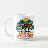 Fox Wilderness Spirit Animal Graphic Tee Kaffeetasse (Links)