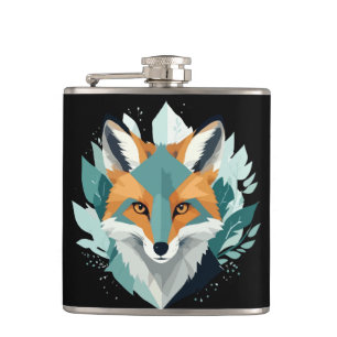Fox Wildlife Animal Nature Outwater color Flachmann