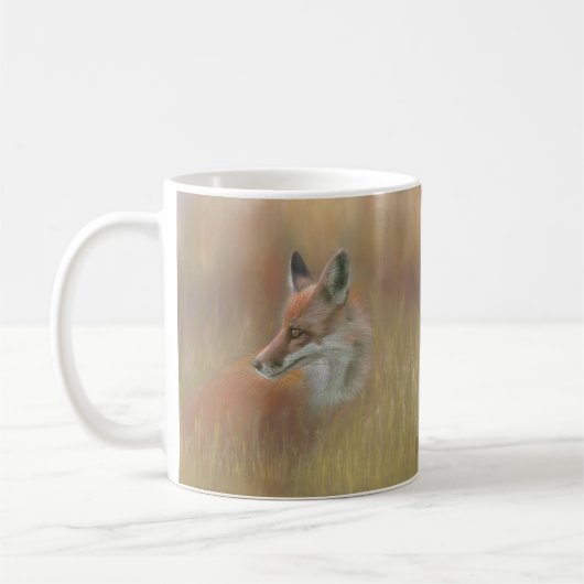 Fox wildlife coffee or tea mug kaffeetasse (Links)