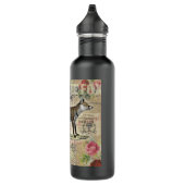 Fox Wildlife Vintag Animal Illustration Edelstahlflasche (Rechts)