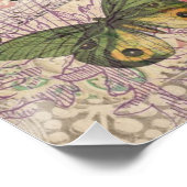 Fox Wildlife Vintag Animal Illustration Poster (Ecke)