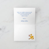 Fox Winter Baby Dusche Danke Karte (Innenseite)