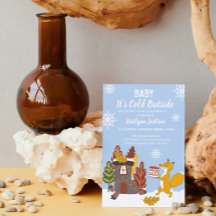 Fox Winter Baby Dusche Es ist kalt draußen