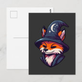 Fox Wizard - Magische Fantasie Postkarte (Vorne/Hinten)
