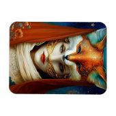 Fox Woman Surreal Fantasy Art Magnet (Horizontal)