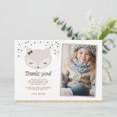 Fox, Wonderland Vielen Dank Karten mit Foto (Stehend Vorderseite)