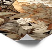 Fox Woodland Animal Art Poster (Ecke)