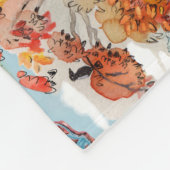 Fox Woodland Cabincore Blanket Horizontal Fleecedecke (Ecke)