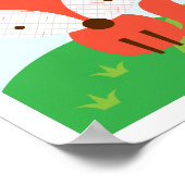 Fox - Woodland Friends Kinderzimmer Wall Art Poster (Ecke)