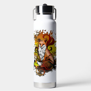 Fox Woodland Isolierwasserflasche in Herbst Trinkflasche