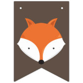 Fox Woodland Kindergeburtstag Wimpelkette (Erste Fahne)