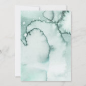 Fox Woodland Winter Onederland Baby Birthday Party Einladung (Rückseite)