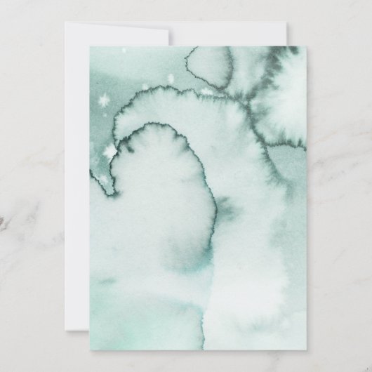 Fox Woodland Winter Onederland Baby Birthday Party Einladung (Rückseite)