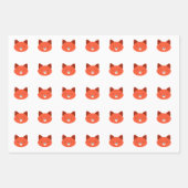 Fox Wrapping Paper Flat Sheet Set 3 Geschenkpapier Set (Vorderseite 3)