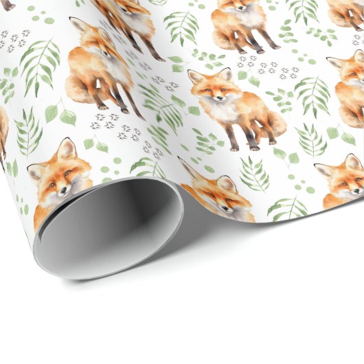 Fox Wrapping Paper Geschenkpapier (Rolleneckpunkt)